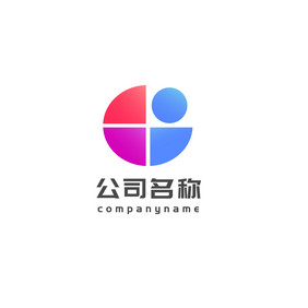 彩色趣味E字母互联网娱乐传媒行业logo