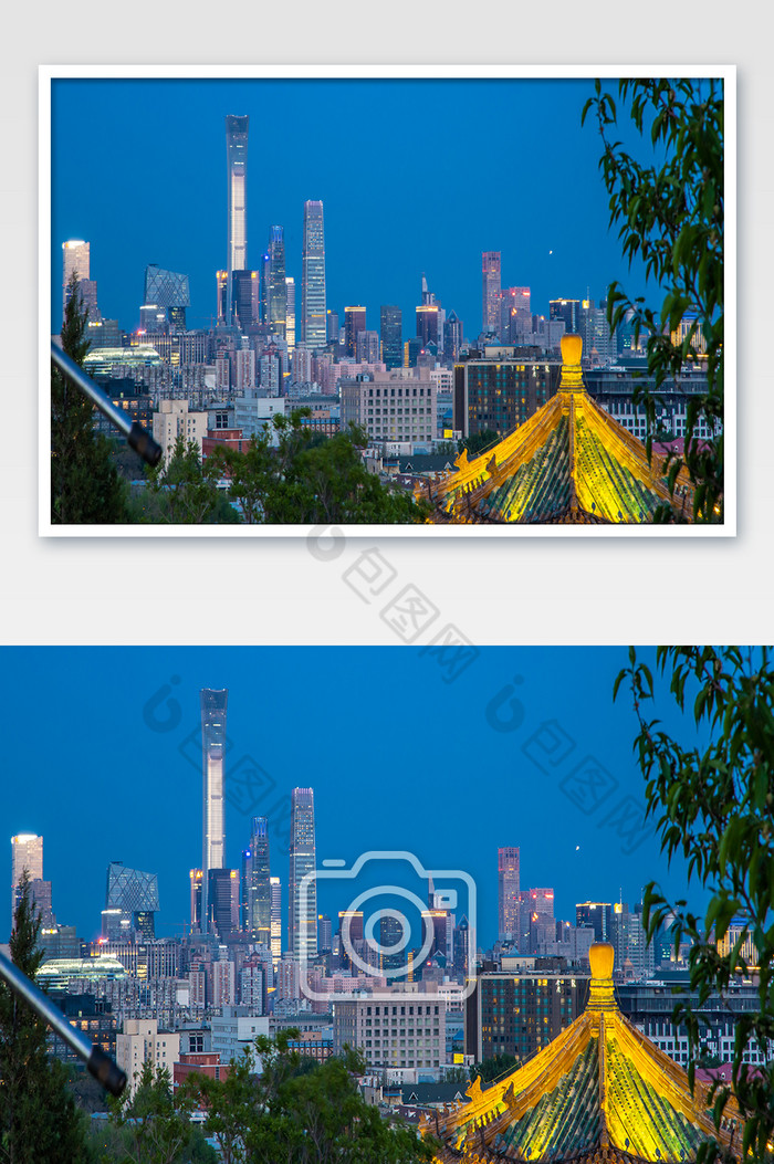 北京的地标国贸cbd建筑群建筑摄影图片图片