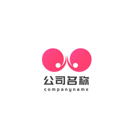 红色趣味W字母娱乐传媒互联网行业logo