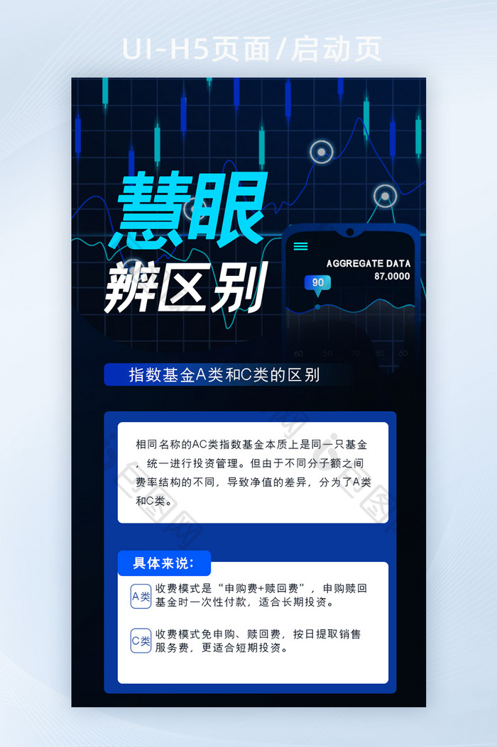 金融科技感金融投资H5页面