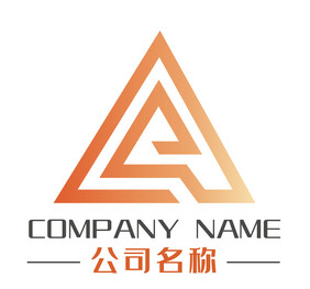 简洁创意通用商务活动A字母logo标志