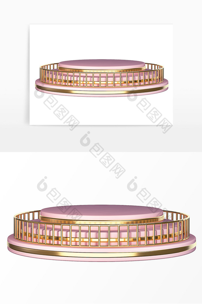 活动促销产品展示C4D潮流金属装饰立体台