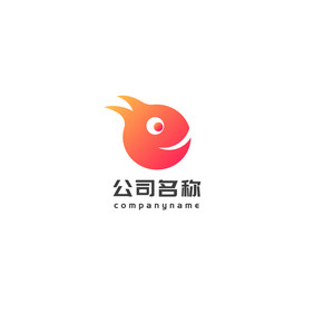 红色趣味e字母娱乐休闲互联网行业logo