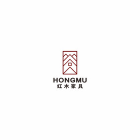 红木家居全屋定制家居房子LOGO标志VI