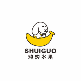 水果超市代购香蕉汁果园LOGO标志VI