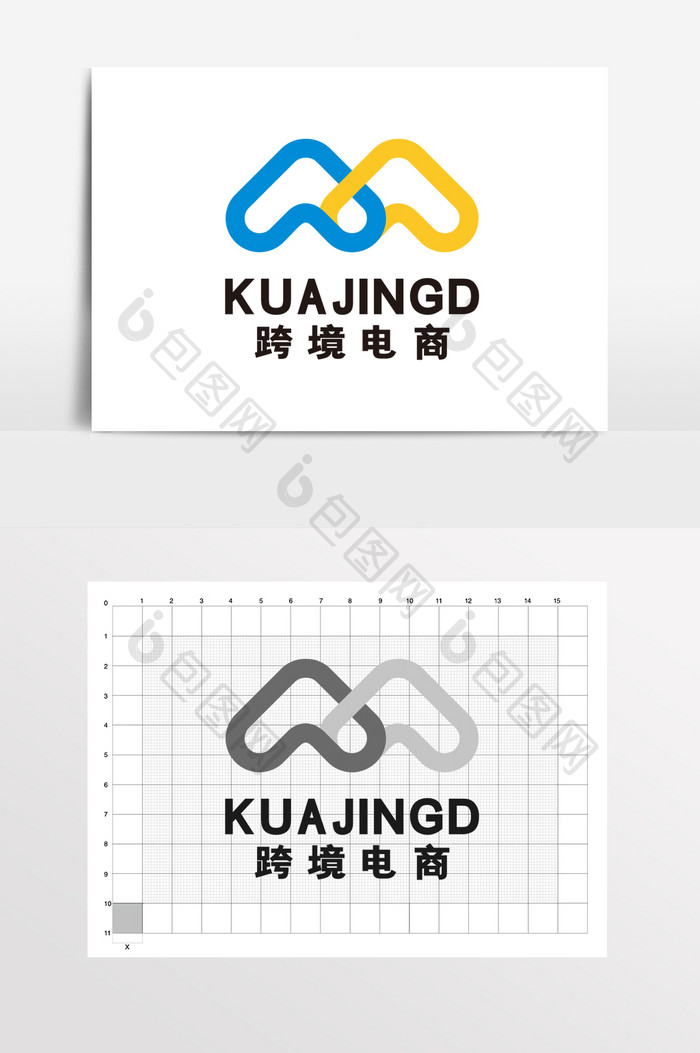 跨境电商网购平台合作百货LOGO标志VI