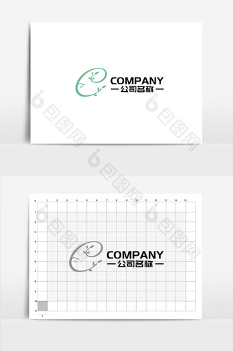 字母c组合冷色通用logo图片