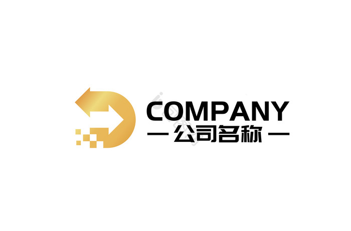 字母D组合金色logo图片