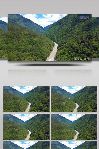 4K航拍中国原始森林自然生态系统图片