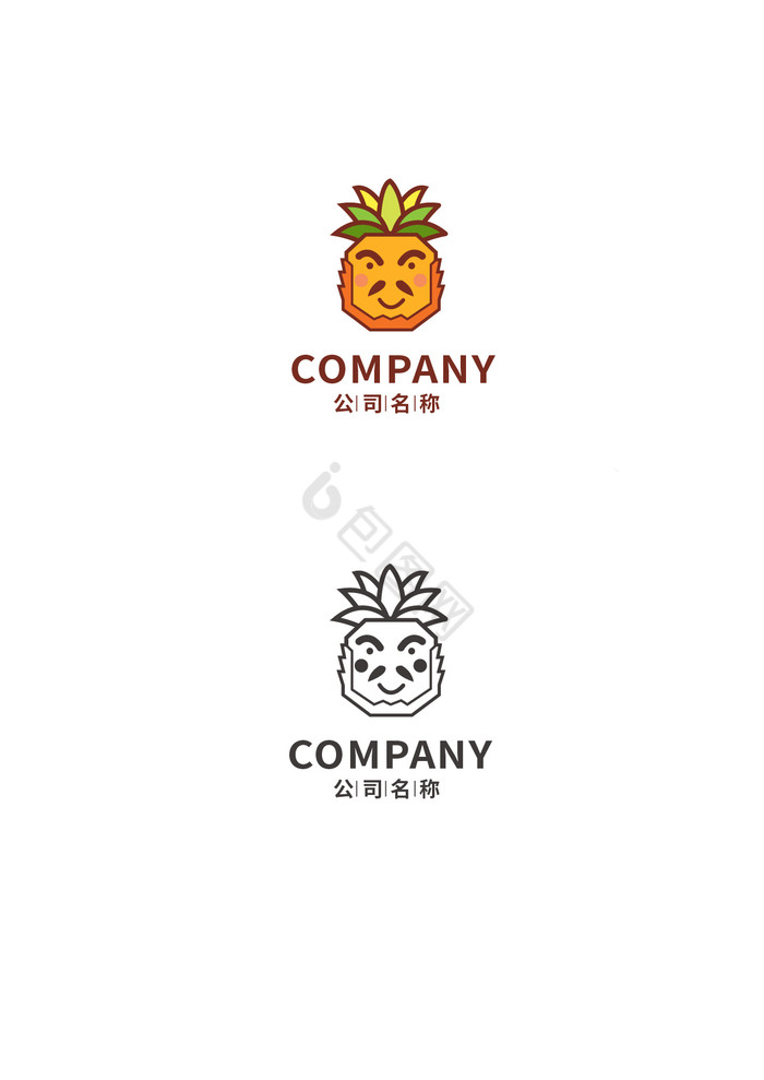 生鲜水果菠萝LOGO图片