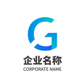 字母G形状纯字母G单字母logo