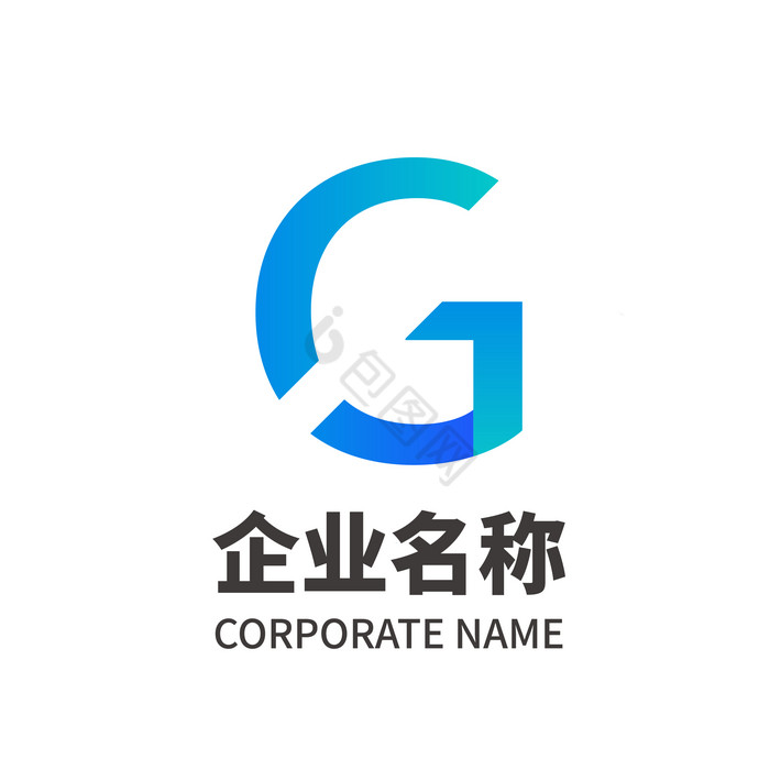 字母G形状纯字母G单字母logo图片