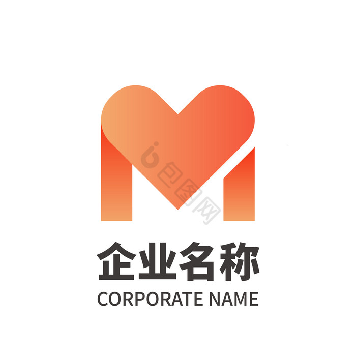 字母m形状纯字母m单字母logo图片