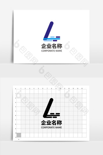 字母L形状L纯字母L单字母logo图片