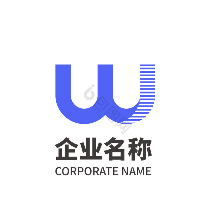 字母w形状W纯字母W单字母logo图片