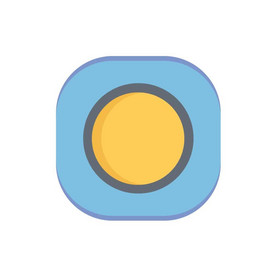 商务应用拟物化矢量月食icon图标动效
