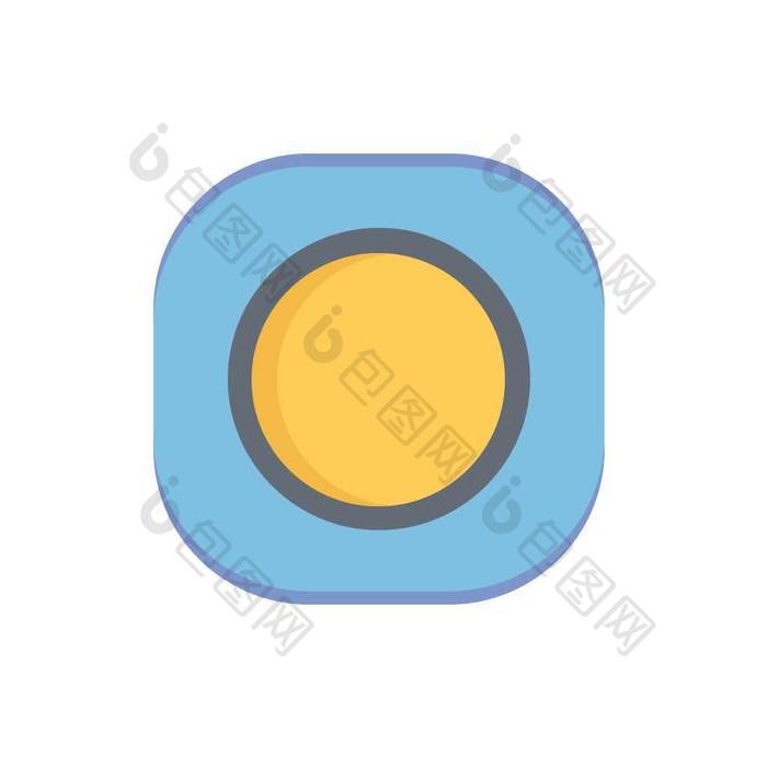 商务应用拟物化矢量月食icon图标动效