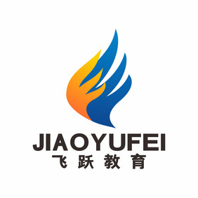 在线教育辅导教育课堂翅膀logo标志VI