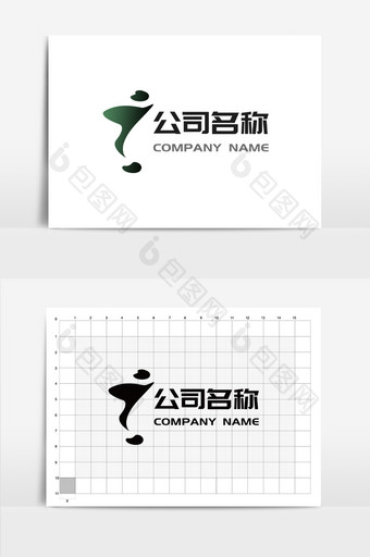 简约大气I字母logo设计图片