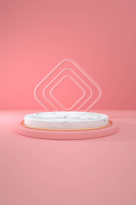 简约大气小清新粉色节日背景产品展示背景