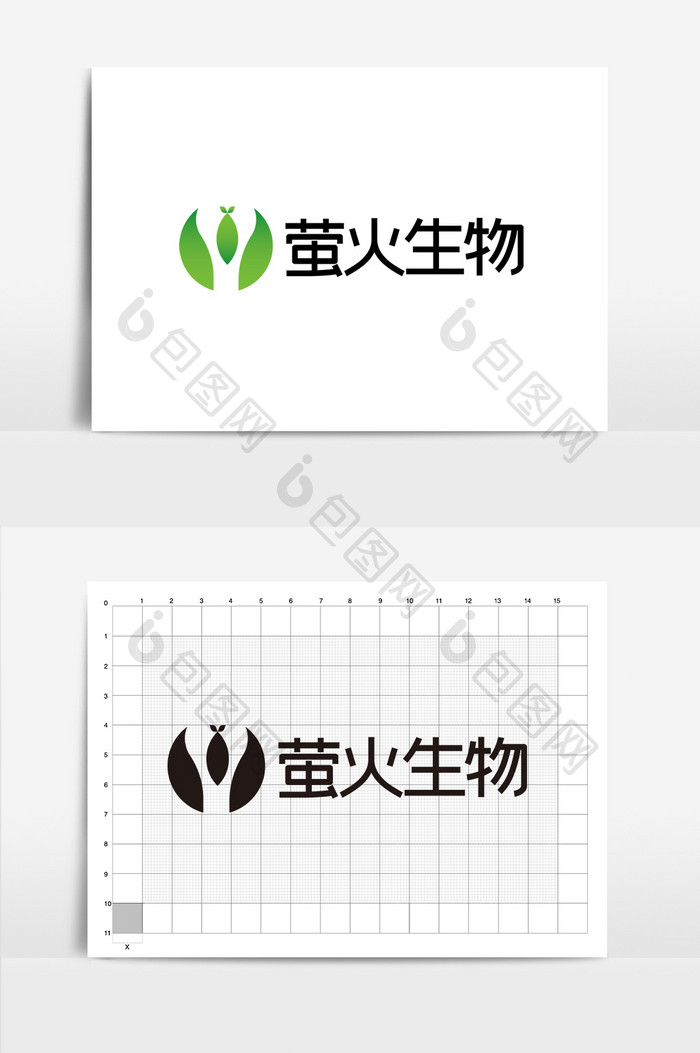 简约字母LOGO图形标志