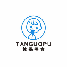 零食店糖果屋进口食品男孩LOGO标志VI