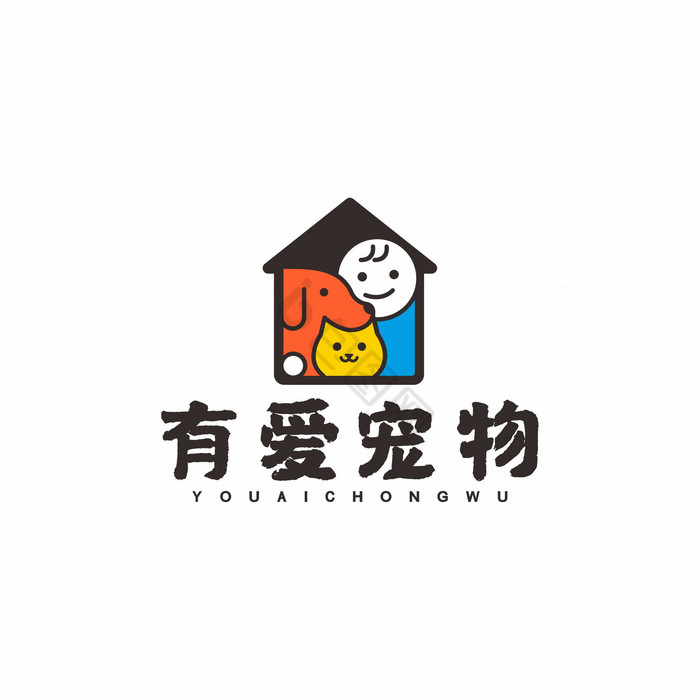 宠物生活宠物店驿站LOGO标志VI图片