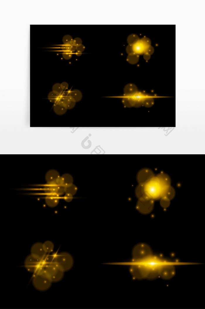 金色炫光光效图图片图片