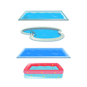 夏季游泳泳池图