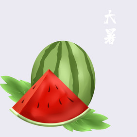 夏季大暑水果西瓜瓜果