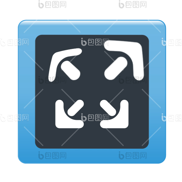 多色渐变面形图标指纹图标动效icon-包图网