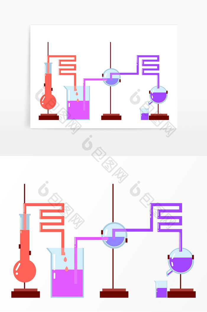 彩色化学烧瓶仪器图片图片