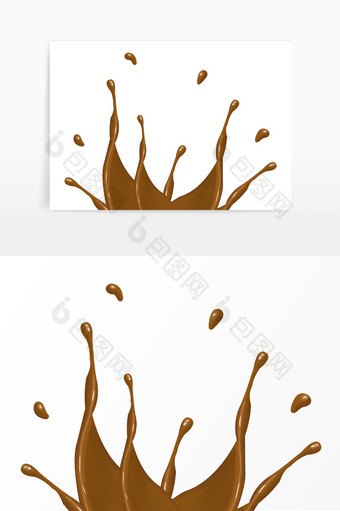 飞溅的咖啡液体水花图片