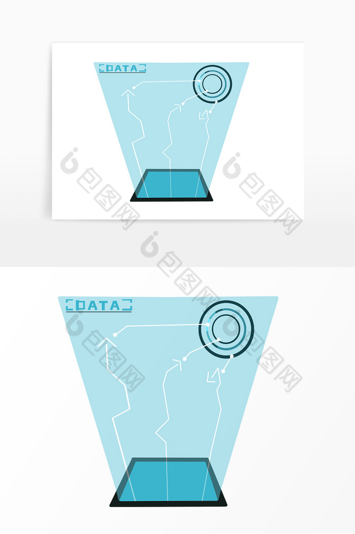 人工智能科技数据板投影图片图片