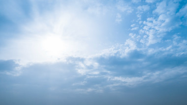 8K航拍延时摄影夏季蓝天白云云层翻滚阳光