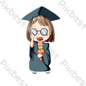 毕业季学生形象9图片毕业季学生形象2图片红色卡通手绘学生冲刺高考