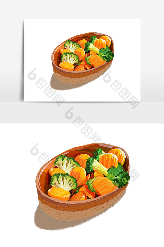 蔬菜胡萝卜拼盘西蓝花拼盘图片