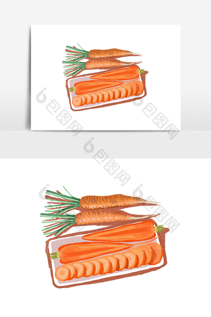 蔬菜生鲜胡萝卜拼盘图片