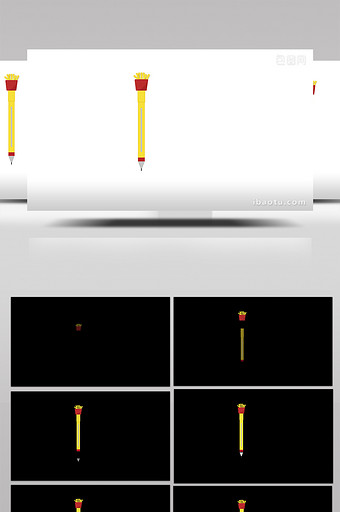 简约扁平画风学习用品类趣味签字笔mg动画图片