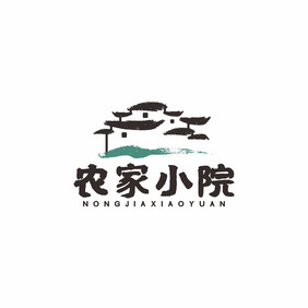 民宿中国风客栈古典山水LOGO标志VI