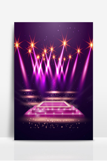 舞台灯光光束光点紫色背景图片