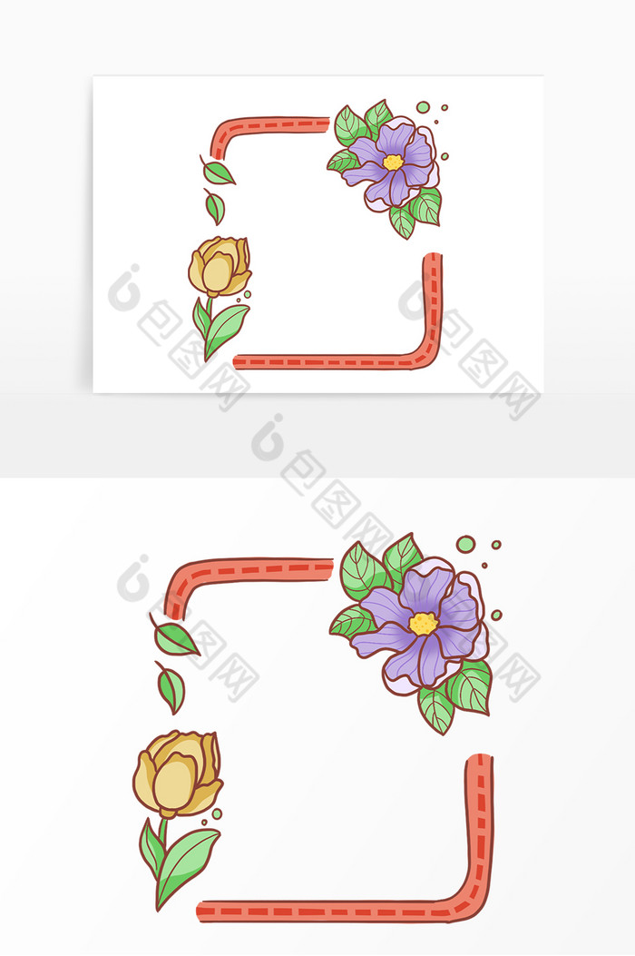 植物花卉花环图片图片