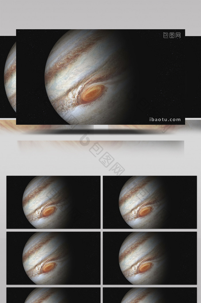 8K天文木星风暴之眼高清背景视频