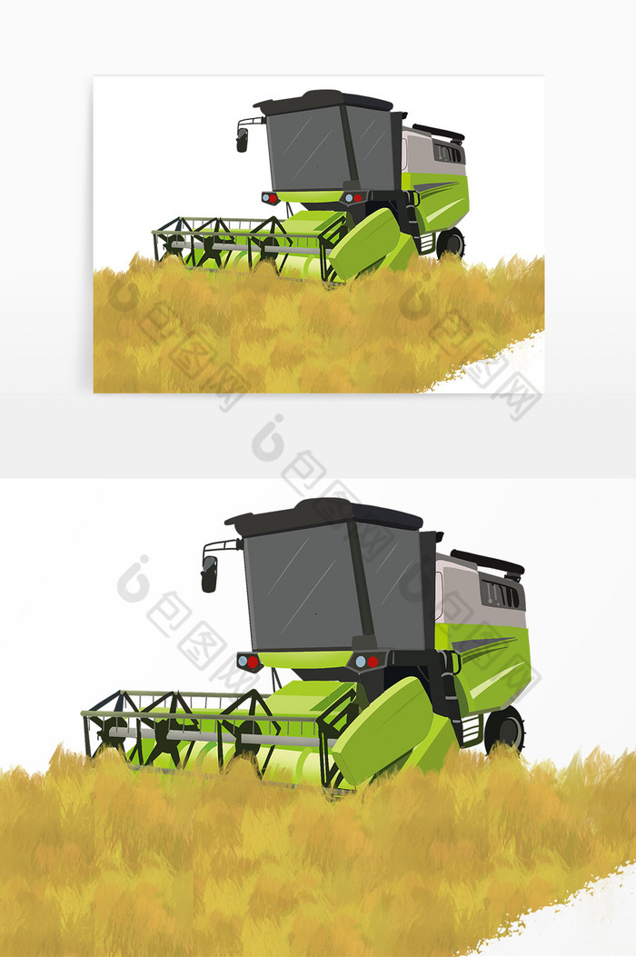 农业农田机械收割机图片图片