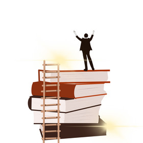 教育学习书本书籍阶梯图片