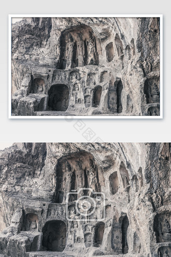 洛阳龙门石窟高清摄影图图片