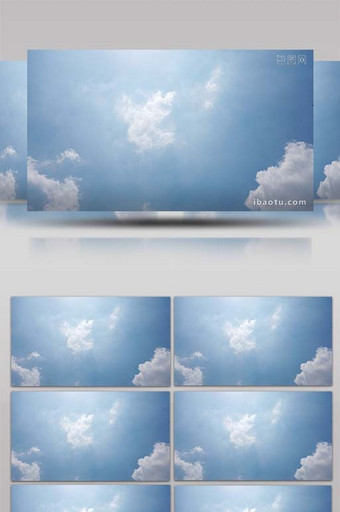 4K实拍延时摄影夏季云层变化蓝天白云图片