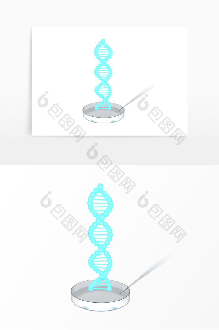 立体医疗科技DNA元素图片图片