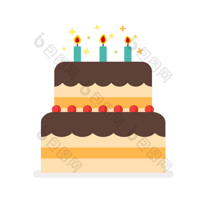 庆祝节日生日蛋糕动图GIF
