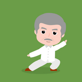 老人打太极拳养生动图gif